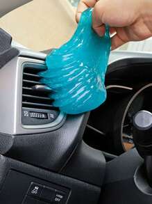 1 件裝藍色汽車清潔軟膠 - 神奇除塵凝膠,適用於鍵盤、電腦、家居和汽車清潔 - 藍色 - 查看 2