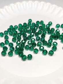 1 Strand Austria Style Crystal Beads, Globe-Shaped Glass Faceted Spacer Beads For DIY Bracelets, Necklaces, Anklets, Rosaries, Catholic And  Jewelry - Mint Green - View 6