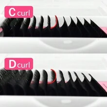 LAKANAKU Abonnie 12Rows Mix18-25mm C/D/CC Abonnie Matte Black Cashmere Easy Fanning Mi nối mềm Easy Fans Volume Lashes Extensions - màu đen - Xem 5