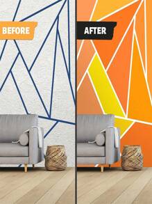 藍色畫家膠帶散裝,藍色遮蔽膠帶,用於在汽車、牆壁和包裝上繪畫,無殘留去除室內外油漆,0.7 英寸 X 50 碼