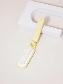 1pc Anti-static Portable Folding Massage Hair Comb For Travel - Yellow - View 3