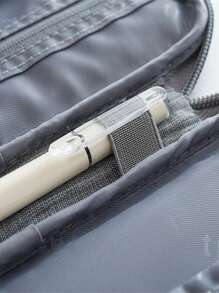 便携式旅行护照夹，带多个现金和卡片隔层，手持护照文件整理袋；防水旅行证件收纳袋旅行用品旅行整理袋旅行用品旅行钱包护照夹护照钱包海滩度假包夏季圣诞假期 - 灰色 - 查看 9