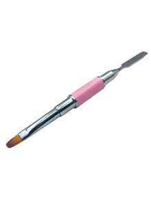 BRUSH FOR POLYGEL ACRYGEL DOUBLE SPATULA LE MUSSA - Pink - View 3