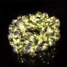 1 件森系花环发光塑料头带