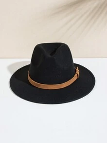 Mũ Fedora Nam - màu đen - Xem 2