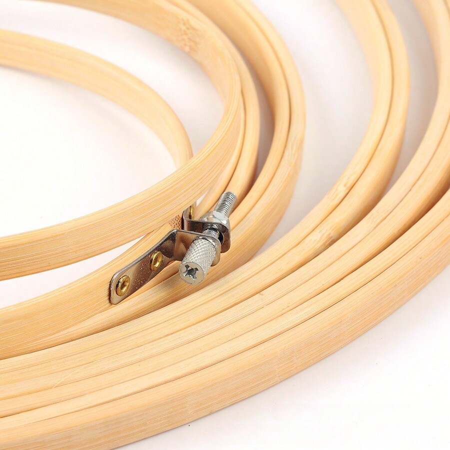 Wooden Embroidery Hoops Frame Set Bamboo Embroidery Hoop Rings For DIY