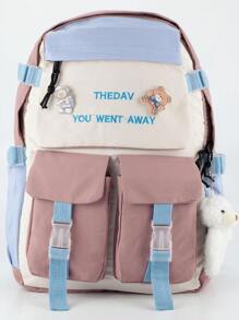 Women Functional Backpacks - 乾枯玫瑰色 - 查看 1