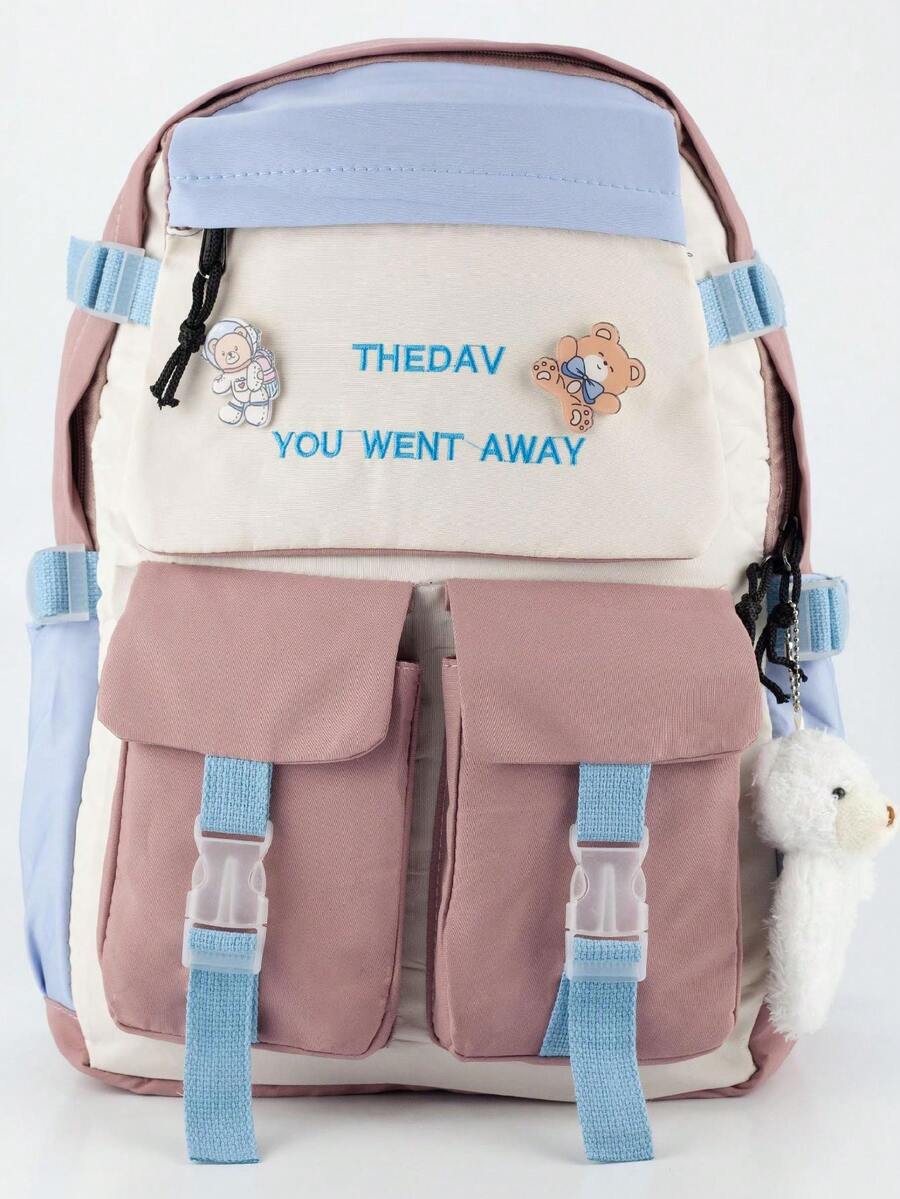 Women Functional Backpacks - 乾枯玫瑰色 - 查看 1