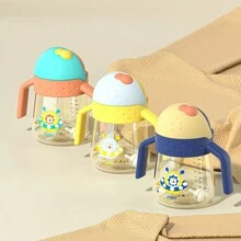 300ml/10oz 大容量婴儿/幼儿学习饮水杯带吸管 - 橘色 - 查看 7