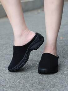 女性寬版透氣輕量化步行鞋