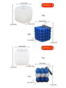 1入組白色蠟燭模具 - 白色 - 查看 10