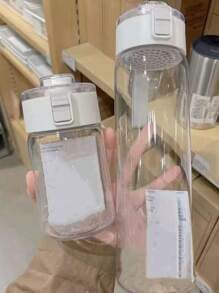 透明便攜式水瓶,戶外運動水瓶,耐震旅行杯、壺、汽車杯、咖啡杯、茶杯、大口徑杯、健身房飲料瓶,適用於戶外野營和徒步旅行