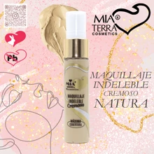MIA TERRA COSMETICS MAQUILLAJE BASE LIQUIDO INDELEBLE DE MÁXIMA COBERTURA - NATURAL 2 - Ver 1