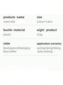 1pc Men's Simple Casual Belt With Plastic Buckle, Suitable For Daily Wear - Black - View 5