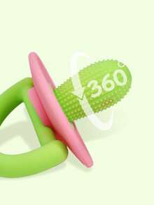 Silicone Teether For Baby And Babies With Creative Cactus Design,Safe And Colorful Baby Toy