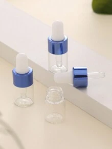 3入組2ml小型玻璃滴管瓶套裝,搭配閃亮藍色瓶蓋,帶蓋小樣瓶,適用於必備旅行精油、化妝品液體樣品、香水 - 彩色 - 查看 4