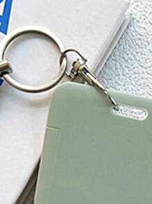 Solid Colour Business Card Holder Credit Bank Id Card Holder - Green - View 4