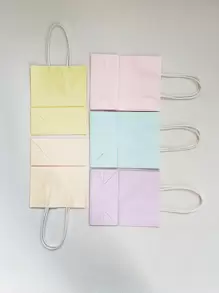 10pcs/Pack Macaron Themed Gift Bags (2pcs/Color)