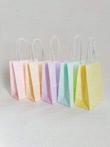 10pcs/Pack Macaron Themed Gift Bags (2pcs/Color)