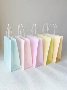 10pcs/Pack Macaron Themed Gift Bags (2pcs/Color)