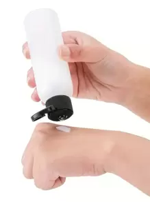 1入組3.4盎司透明圓肩瓶,帶翻轉蝴蝶蓋旅行瓶,空化妝品樣品容器,適用於旅行大小化妝品,家用旅行返校通用,帶黑色瓶蓋(100毫升) - 無色 - 查看 2