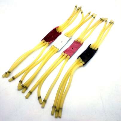 1/2/4/6/10件橡皮筋三卡六股串珠橡皮筋套装，弹弓橡皮筋，阻力带