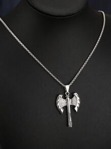 Dây chuyền mặt dây chuyền nam - Màu Bạc Cổ - Xem 1