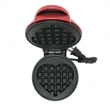 Heart Shaped Waffle Maker Non-Stick Heart Waffle Maker - Red - View 4
