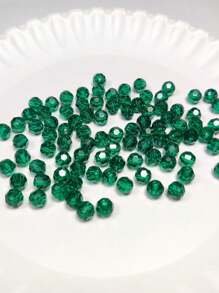 1 Strand Austria Style Crystal Beads, Globe-Shaped Glass Faceted Spacer Beads For DIY Bracelets, Necklaces, Anklets, Rosaries, Catholic And  Jewelry - Mint Green - View 5