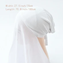 khăn trùm đầu phụ nữ - màu đen - Xem 2