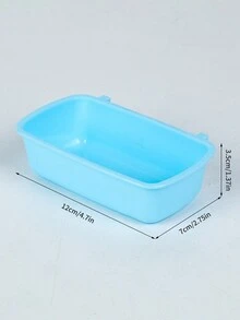 1pc Thickened Abs Ceramic-like Feeding Bowl For Hamster, Birds, Etc. Color Random - Multicolor - View 7