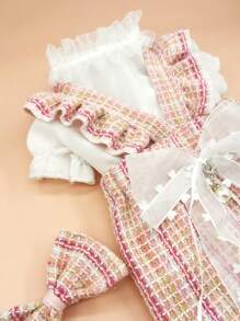 2pcs Woolen Pet Skirt