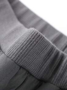 Annil Boys' Tatting Cotton Pants Winter Baby Warm Casual Korean Long Pants Grey