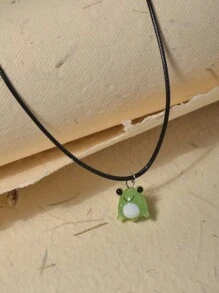1 Pieza Collar Colgante Con Forma De Rana Linda, Adecuado Para Uso Diario