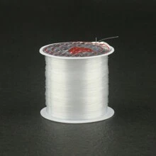 1PC 0.2-0.6mm Transparent Fishing Line For Beads Non-Elastic Ultra-Fine Wire Clear Non-Stretch Nylon String Beading Cord Thread For Jewelry Making Supplies Handmade Accessories Weaving Fish Silk Rope