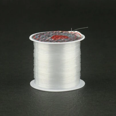 1PC 0.2-0.6mm Transparent Fishing Line For Beads Non-Elastic Ultra-Fine Wire Clear Non-Stretch Nylon String Beading Cord Thread For Jewelry Making Supplies Handmade Accessories Weaving Fish Silk Rope