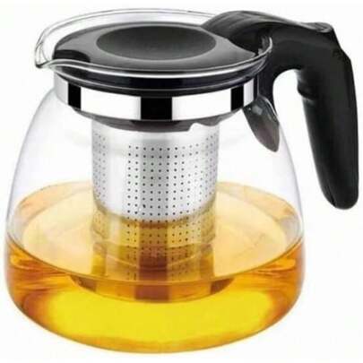 Tetera de Vidrio con Infusor de Hojas de Té Tetera de Vidrio Jarra de Vidrio Tetera Juego de Tetera/Kettle de Vidrio Borosilicato