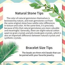 1pc 4mm Natural Agate Loose Beads Available In Various Types, Suitable For Diy Charm Bracelet, Anklets, Necklace, And Artistic Jewelry Making To Create Stunning Jewelry - Multicolor - View 4