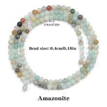 1pc 4mm Natural Agate Loose Beads Available In Various Types, Suitable For Diy Charm Bracelet, Anklets, Necklace, And Artistic Jewelry Making To Create Stunning Jewelry - Multicolor - View 11