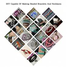 1pc 4mm Natural Agate Loose Beads Available In Various Types, Suitable For Diy Charm Bracelet, Anklets, Necklace, And Artistic Jewelry Making To Create Stunning Jewelry - Multicolor - View 5