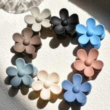 8pcs/Set Women's Small Neutral-Colored Flower Hair Claws Cute Casual - Multicolor - View 12