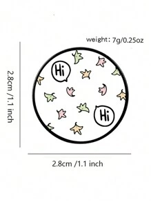 1 件 Ace Of A Design HI 定制趣味复古胸针衬衫翻领教师包可爱徽章卡通别针适合情侣朋友 - XZ3894 - 查看 2