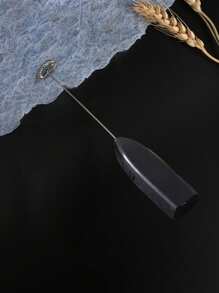 新的手提式電動打蛋器奶泡器咖啡攪拌器電動攪拌棒 - 黑色 - 查看 3