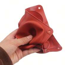 1个四腔硅胶甜甜圈模具，耐热，可用于制作大甜甜圈、蛋糕、布丁、果冻、巧克力、DIY肥皂、蜡烛，不粘，也适用于慕斯蛋糕、糕点、松饼，是烘焙和甜点装饰的必备工具 - 紅木色 - 查看 8