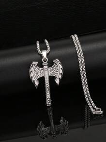 Dây chuyền mặt dây chuyền nam - Màu Bạc Cổ - Xem 6