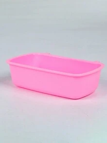 1pc Thickened Abs Ceramic-like Feeding Bowl For Hamster, Birds, Etc. Color Random - Multicolor - View 5