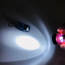 Mini Plastic Flashlight Keychains For Men, Suitable For Outdoor Camping Random Color Halloween Gift Souvenir Car Accessories Bag Charm School - Multicolor - View 2