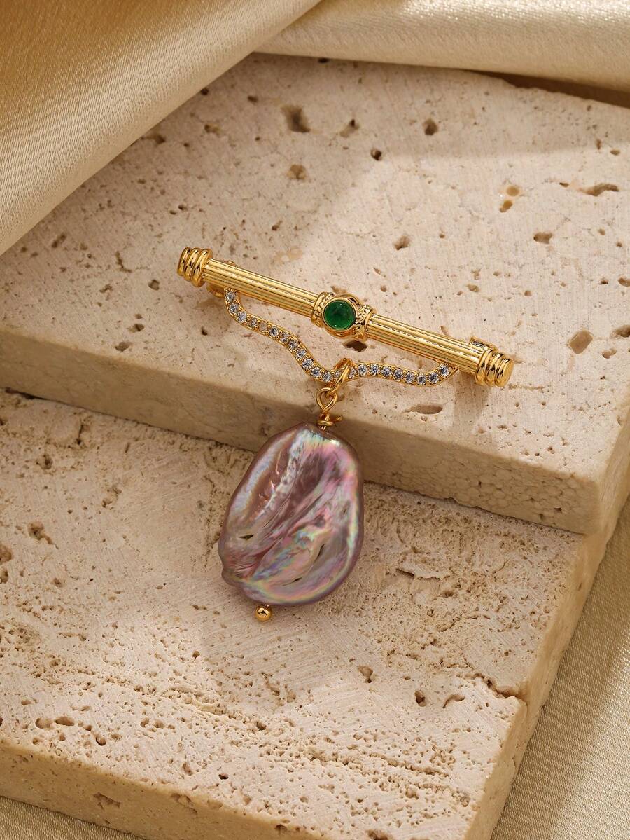 1 Miếng Đúng mốt Thanh lịch Baroque Phong cách Ngọc trai Giả & Pha lê Dát Trâm cài Đối với Bữa tiệc ngày lễ - Nhiều màu - Xem 1
