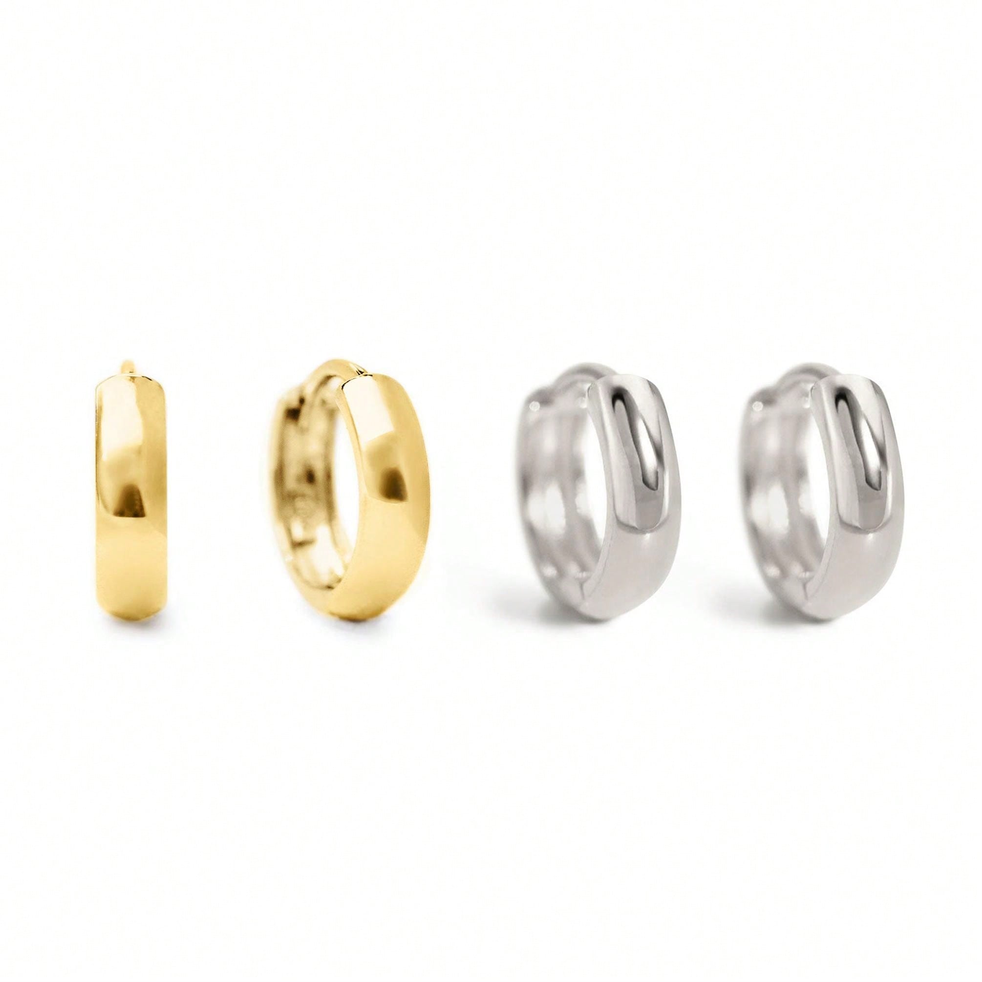 Chunky Small Hoop Earrings