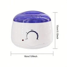 除毛機蠟加熱器脫毛器蠟熔打蠟石蠟加熱器蠟豆加熱器（蠟豆顏色隨機） - 紫色US插頭 - 查看 7